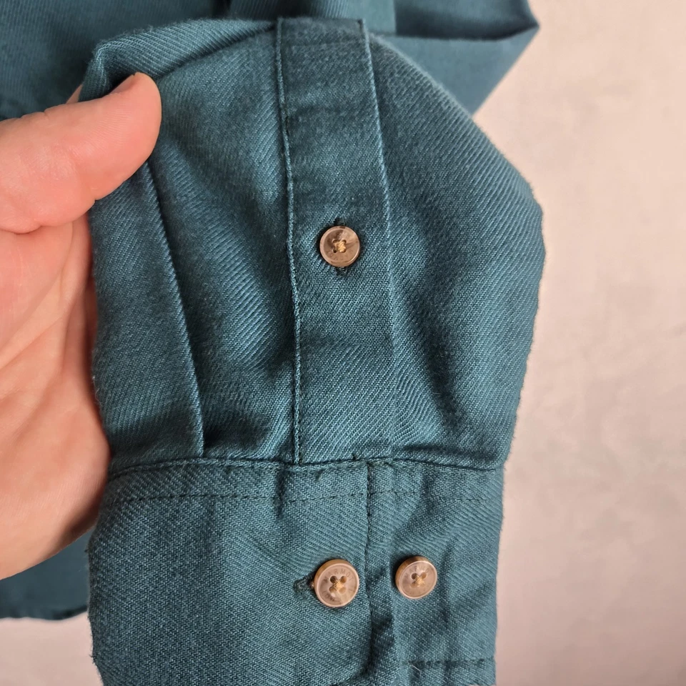 Мужская зеленая фланелевая рубашка Marmot Mountain Works на пуговицах с длинным рукавом размер S - Изображение 3 из 4