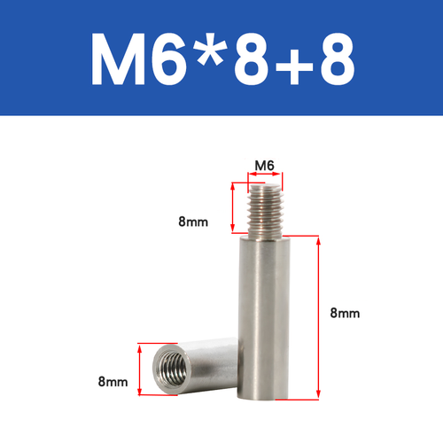 Tuercas redondas extendidas M4-M12 A2 SS, pernos de rosca hembra, tornillo de hombro hueco - Imagen 78 de 119