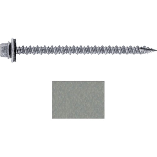 #10 Metal ROOFING SCREWS: (250) 10 x 3" Galvanized Hex Head Sheet Metal Roof ... - Picture 4 of 5