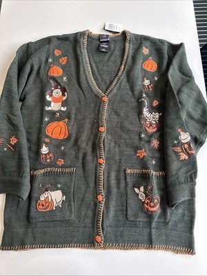 Hot Topic Disney Winnie The Pooh Halloween Cardigan Girls LG - 144