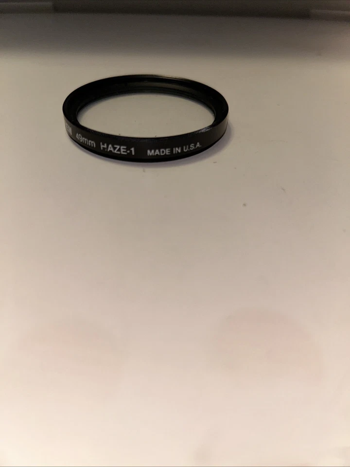 Tiffen 49mm Haze-1 Lens Filter Made in USA - Excellent - Image 3 of 4