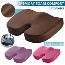 Orthopaedic Memory Foam Seat Cushion Pad Pain Relief for Office Chair Car Coccyx