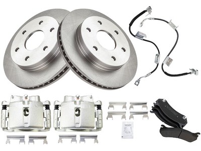 Front Brake Pad Rotor and Caliper Set For Chevy GMC Silverado 1500 Sierra RQ27T8