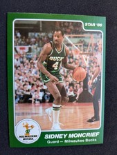 1985-86 Star Basketball Card # 128 Sidney Moncrief - Milwaukee Bucks (NM)