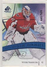 2020 Upper Deck SP Game Used Authentic Rookies Blue Burst /199 Vitek Vanecek 4om