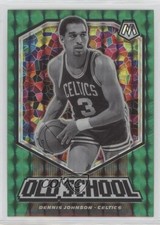 2019-20 Panini Mosaic Old School Green Mosaic Prizm Dennis Johnson #6 HOF 15fy