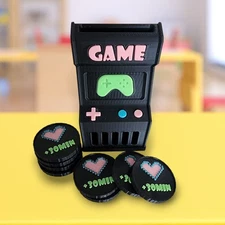 Tech Time Token Bank, 3D Printed Kids Screen Time Control, Token Reward System 