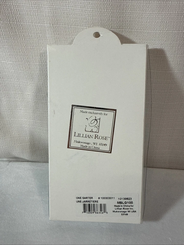 Lillian Rose Wedding Keepsake Garter Vintage New in Box - Image 4 of 4