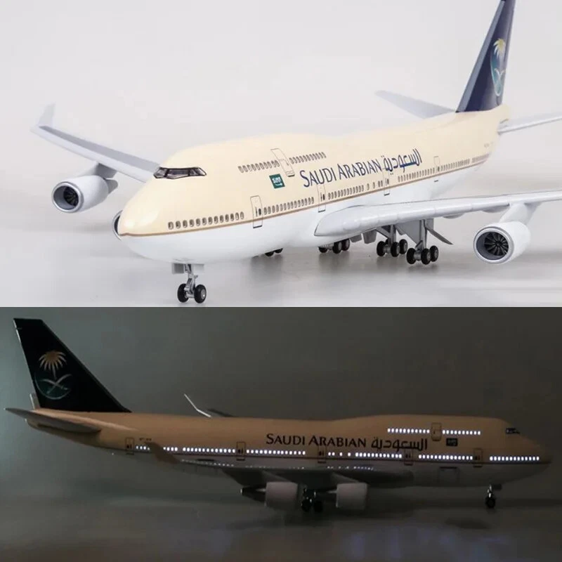 1/150 Saudi Arabia Airline Boeing B747 Airplane Model Resin for Decoration Gifts - Image 3 of 4