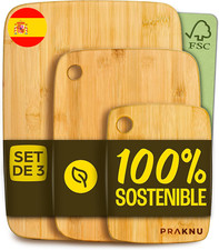 PACK 3 Tablas de Cocina de Madera de Bamb…
