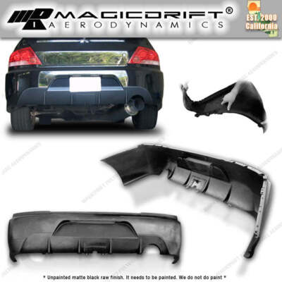 For 03-07 MITSUBISHI LANCER EVO 8 9 JDM MR Rear Bumper Replacement Cover PU
