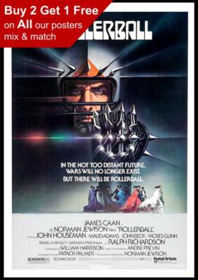 Rollerball 1975 Movie Poster A5 A4 A3 A2 A1 | eBay