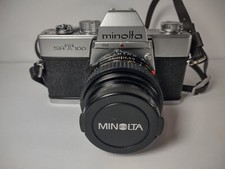 Minolta SRT-100 SLR Manual Camera Body w/ MD 50mm Lens 1:17  Tiffen Haze 1 A2