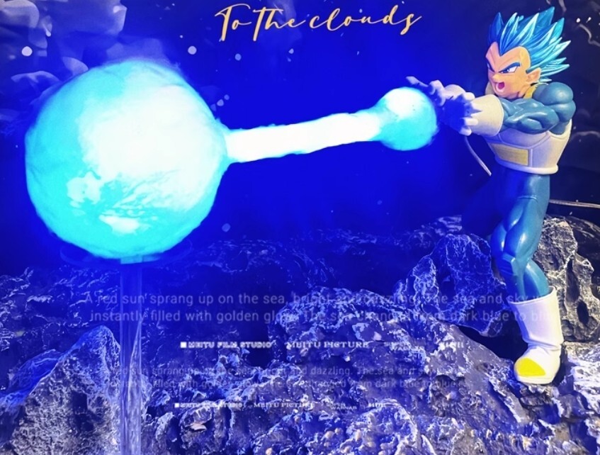 Dragon Ball Z Super Vegeta BLUE Galik Gun desk gift Night Light