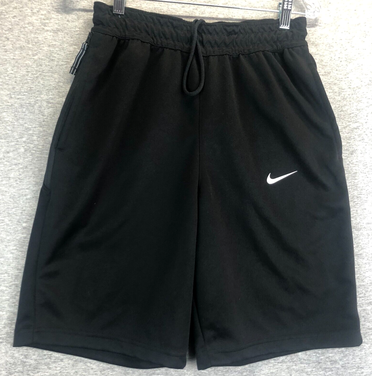 Nike DriFit Basketball Shorts Mens Size S Black Drawstring Elastic