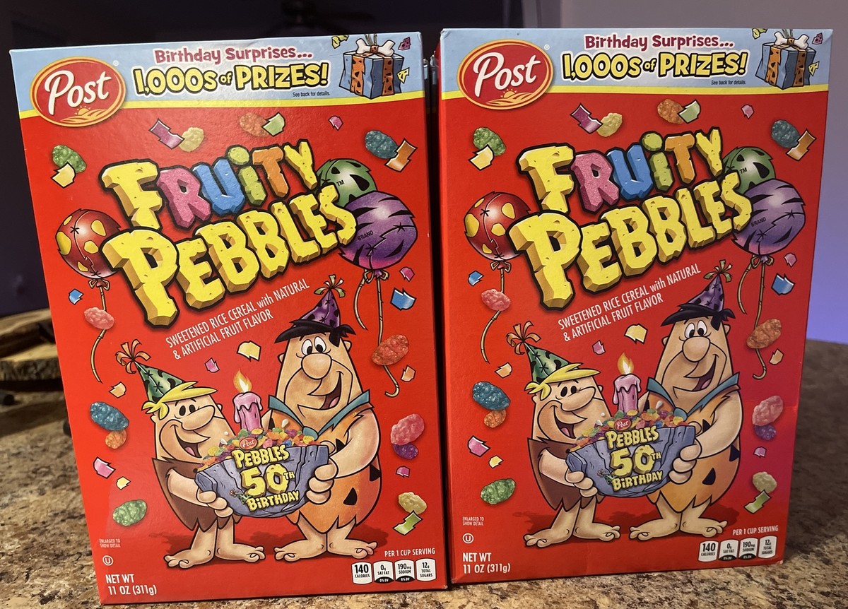 Fruity Pebbles Limited Edition 50th Anniversary 11oz Box SEALED