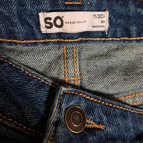 SO Good For Life Women's Size 11/30 W Blue Denim Jean Skirt Modest 32x29 - Picture 3 of 3