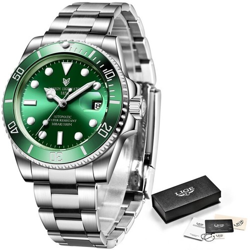 2023 Neu Luxus Automatik Mechanische Uhr Edelstahl Herren Wasserdicht - Bild 8 von 12