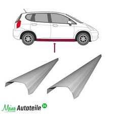 Schweller Reparaturblech f&uuml;r Honda Jazz GD 2002-2008 Links + Rechts 2x