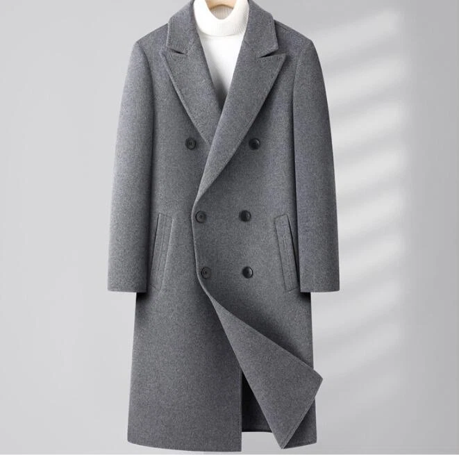 Wool coat shop with down lining