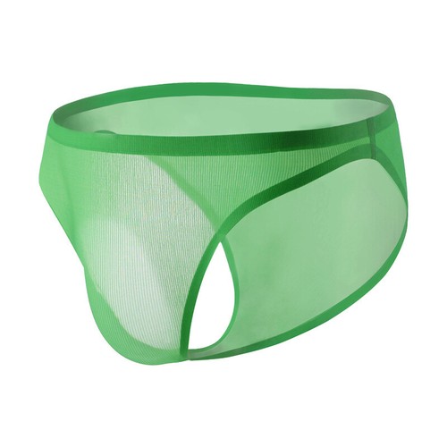 Mens Ice Silk Underwear Traceless Panties Ultrathin U Convex Pouch