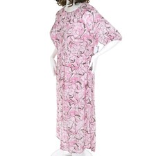 NINE WEST Women's PLUS SIZE 3X Keyhole Neck PINK ORCHID FLORAL DRESS Pullover