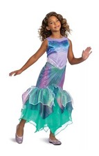 Girl's Little Mermaid Live Action Deluxe Ariel Costume Halloween Size 7-8 Disney