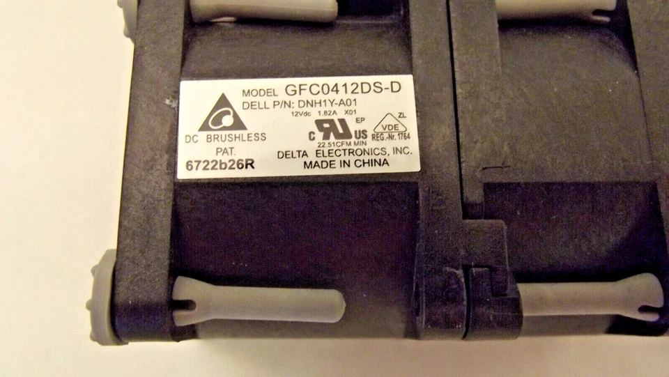 Dell Lot of 4 0G8KHX PowerEdge R320 R420 GFC0412DS-D Server Fan  B-19 - Image 3 of 3