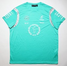MERCEDES PETRONAS F1 2016 GP WINNERS RACING SHIRT JERSEY GREEN BRANDED MEN'S XL