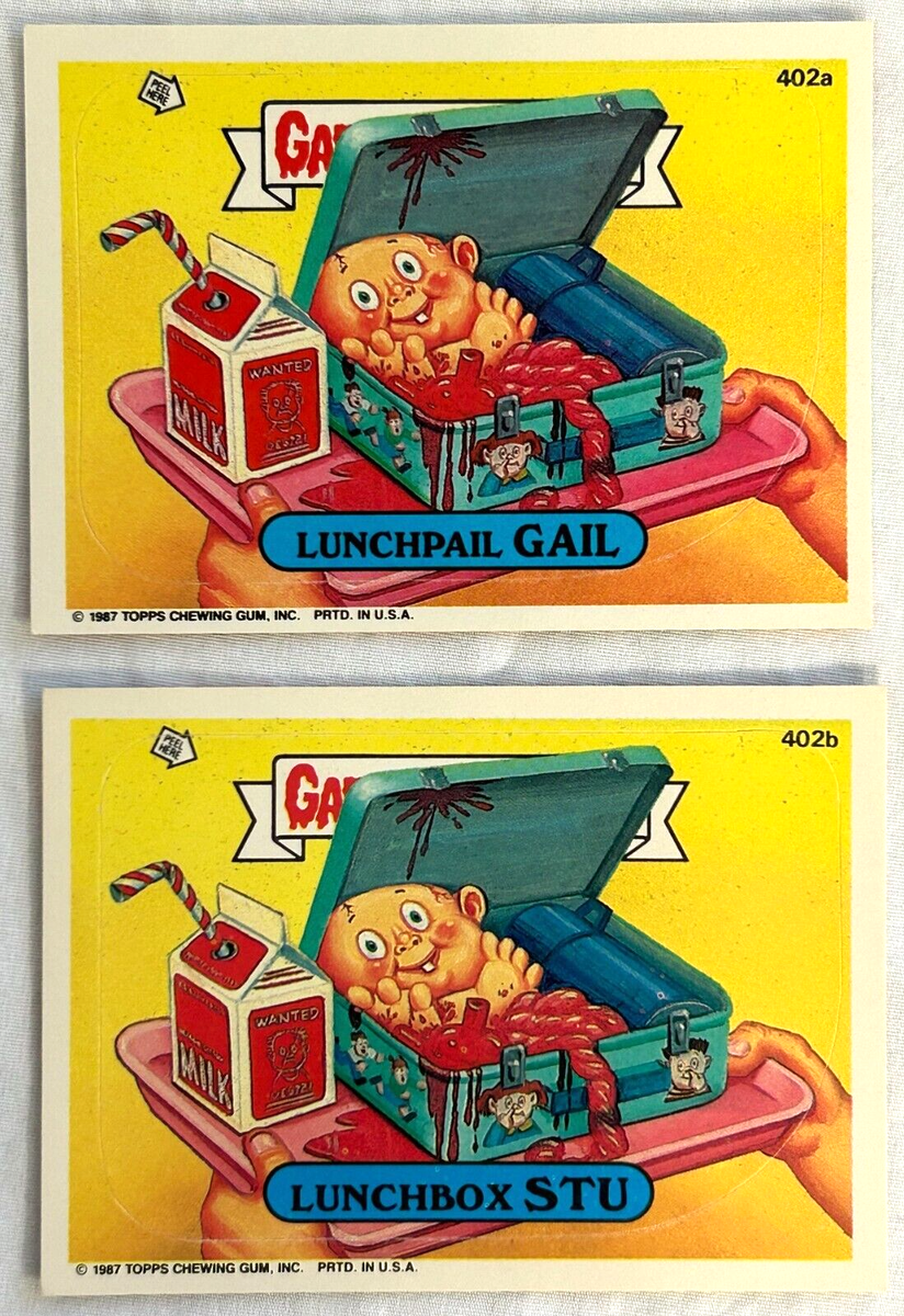 Topps Garbage Pail Kids 402a + 402b LUNCHPAIL GAIL Stu Trading