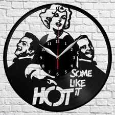 Some Like It Hot Vinyl Record Wall Clock Home Fan Art Decor 12'' 30 cm 4874