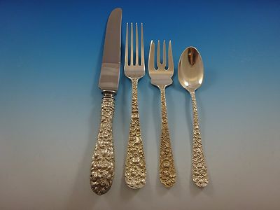 Rose by Stieff Sterling Silver Flatware Service For 8 Set 40
