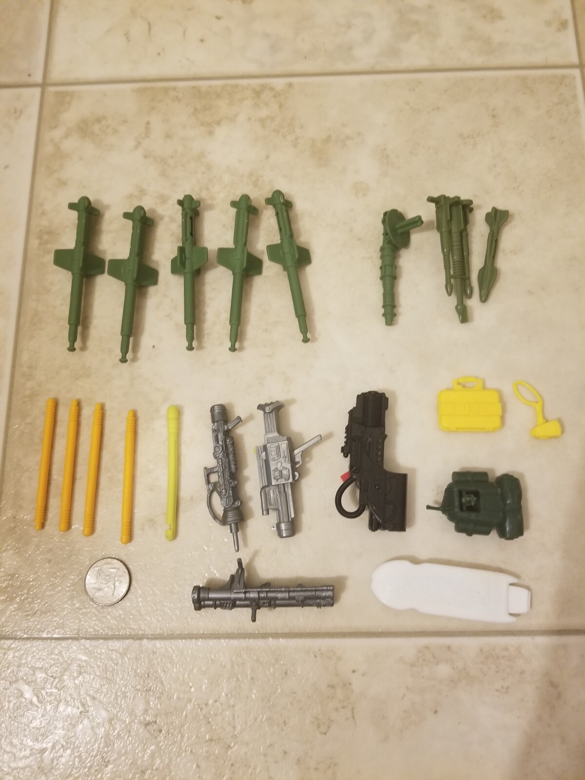Gi Joe accessories loose lot rocket gun weapon unknown vintage read