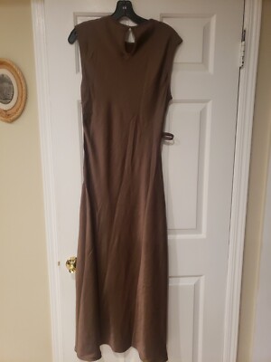 NWT House of Harlow 1960 Satin Slip Maxi Brown Dress Sz S | eBay NWT House of Harlow 1960 Satin Slip Maxi Brown Dress Sz S | eBay