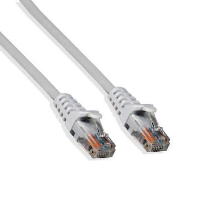 1ft Cat6 Cable Ethernet Lan Network RJ45 Patch Cord Internet White (50 Pack)