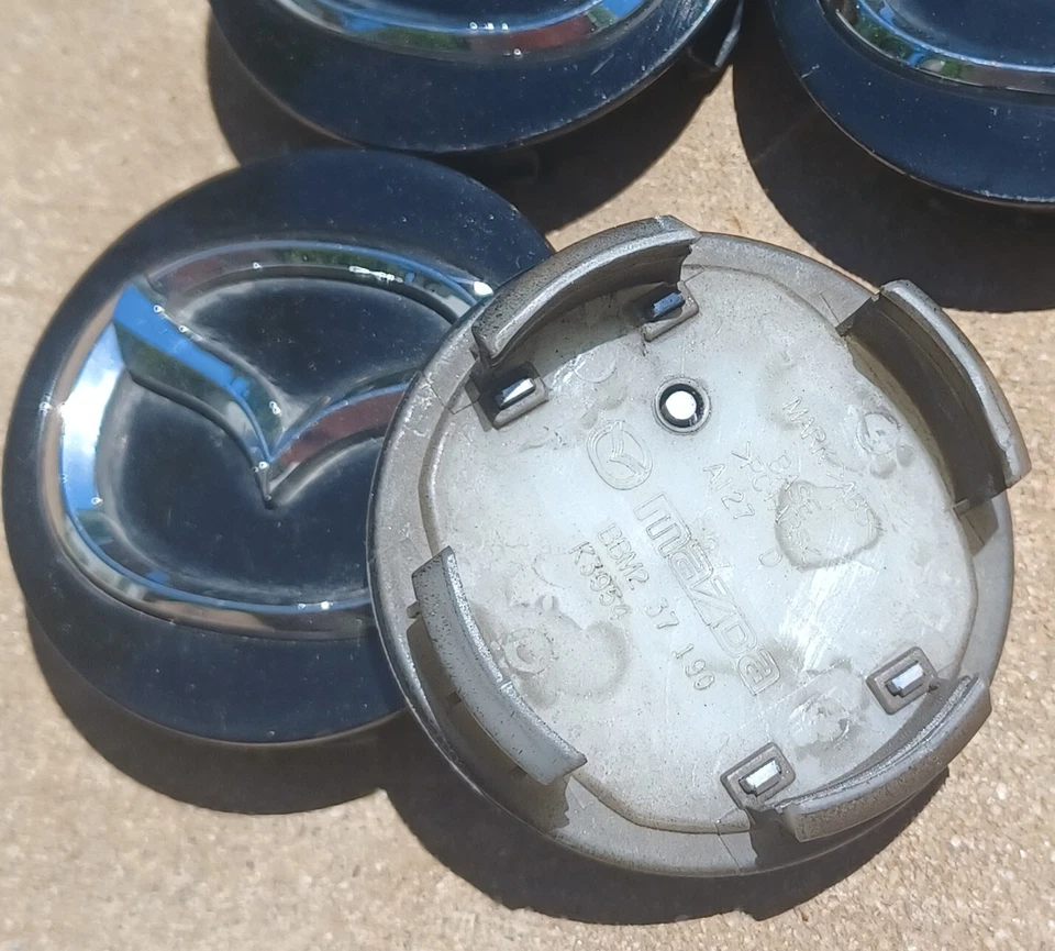 Mazda CX3, CX5 CX9 3 6 MX5 Miata center cap set of 4, 2010-2023, P/N BBM237190 - Image 3 of 3