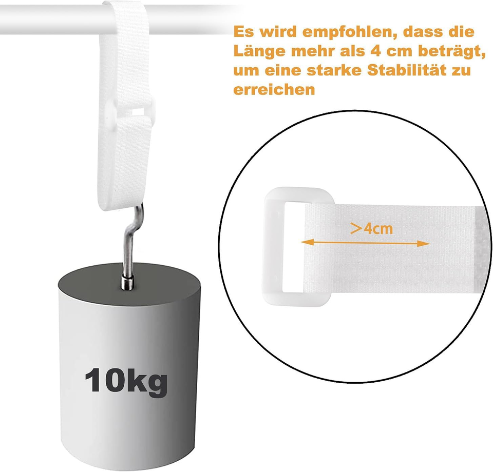 Fascette Riutilizzabili Velcro - 10 Pezzi In Nylon (15, 25, 40 Cm) Per Cavi E Oggetti - Foto 5