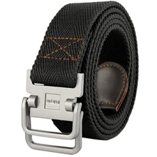 Plus Size 39-75'' Mens Belt Double Canvas Web Fabric Belt Casual Work Tactical