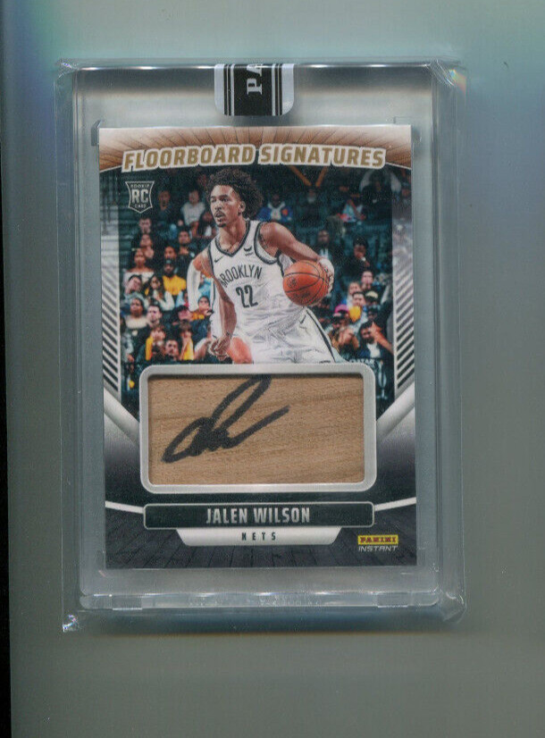 2024 Panini Instant Floorboard Signatures Black Jalen Wilson Rookie Auto 1/1 view 1