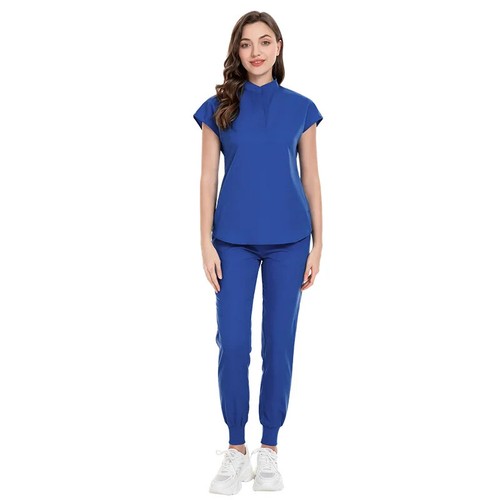 Medical Uniform Surgery Scrubs Shirt Short Sleeve Pet Shop Doctor Uniform Set - Picture 25 of 36