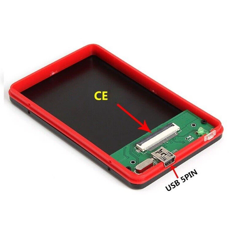 ZIF/CE to USB 1.8"in 40Pin HDD External Hard Drive SSD Converter Enclosure Case - Image 4 of 4