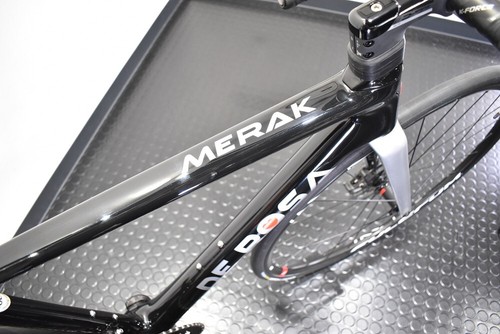 2020 DEROSA ROADBIKE MERAK DISK Brake Frame Set Black Glossy 48 size - Picture 6 of 9