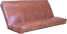 Queen Size Futon Cover Only Bonded Leather Fits 6-8 Inch Futons Mattress