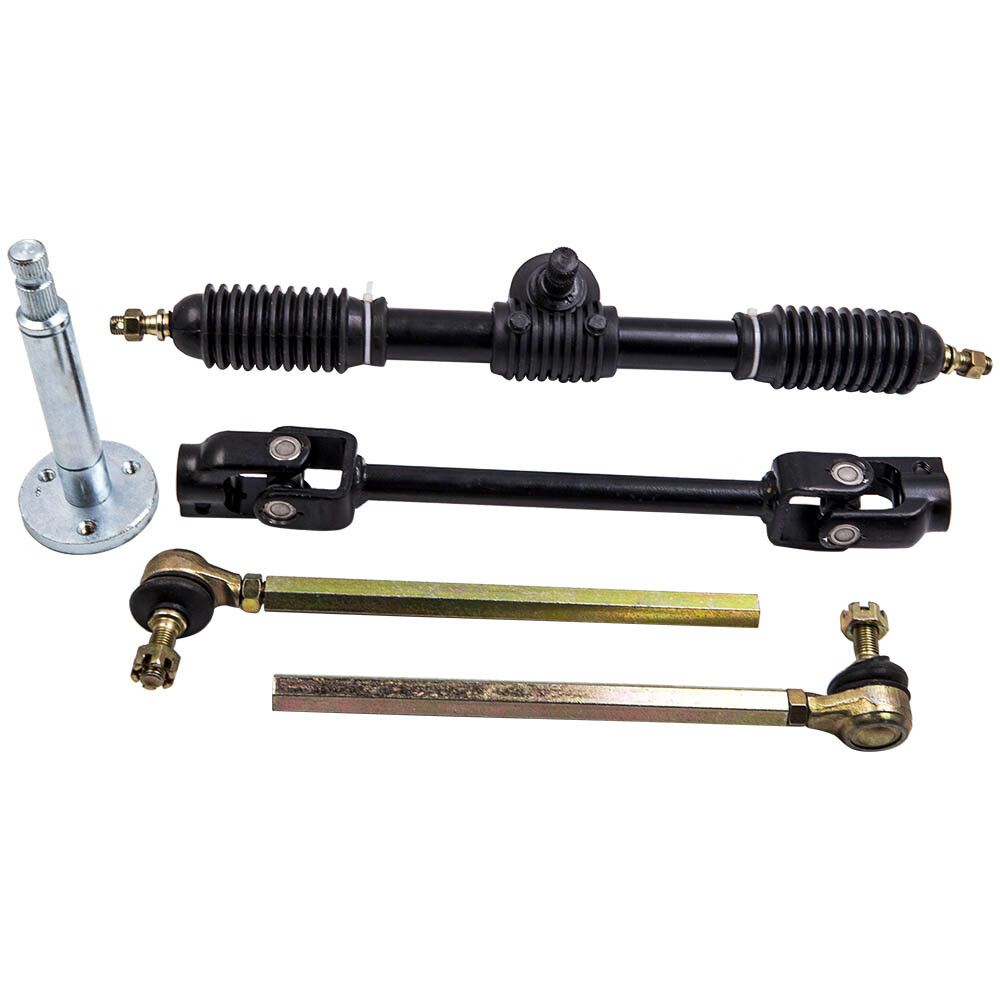 Steering Wheel Parts Tie Rod Rack Adjustable Shaft Set Unit For 110cc Go Kart