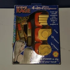 Wave Rage 4 in 1 Palm Hair Styler Crimp Straightener Iron 00’s WR023