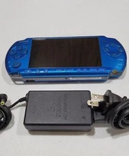 Official Sony Blue PSP 3000 with upgraded battery and charger Region FREE