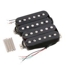 Alnico 5 Magnet Copper-Nickel Base Humbucker Guitar Pickup Set Black