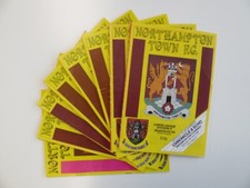 NORTHAMPTON TOWN HOME PROGRAMMES | 1985/1986 | DIVISION FOUR