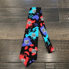 Vintage 1994 World Cup Necktie Silk RM Style Soccer Bold Colors Made In USA READ