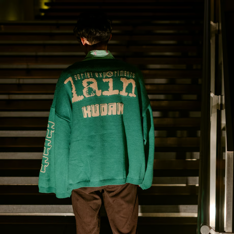 serial experiments lain Bear lain Revolution Knit Sweater Dark